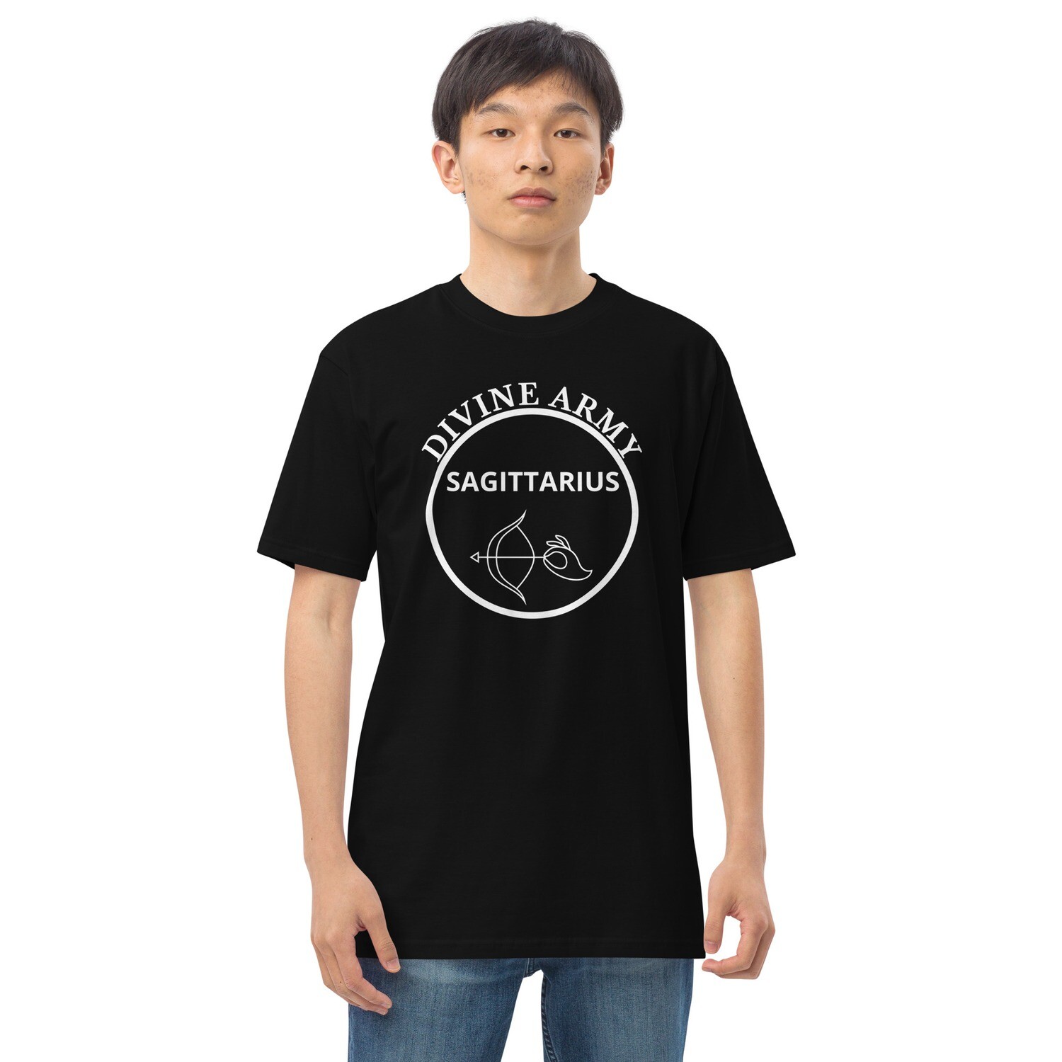 Men’s Dark Sagittarius Zodiac Tee, Color: Black, Size: S