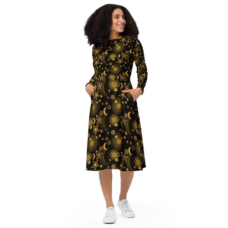 Divine Army Goddess Midi Dress