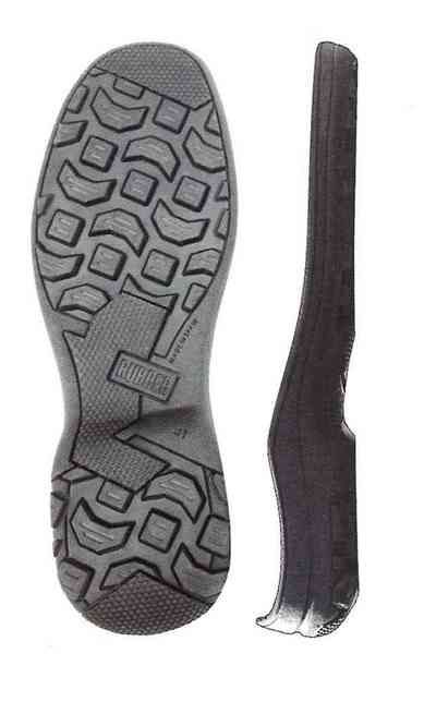 SUOLA GOMMA SPORT NERO/MARRONE 39/46