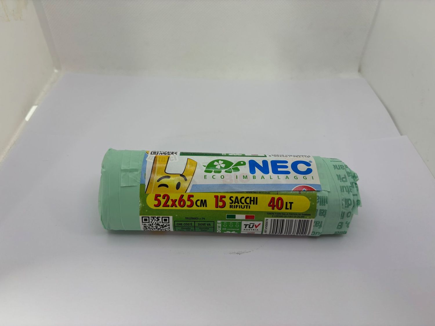 SACCHETTI ORGANICO CON MANICI 52X65 (15 PZ)