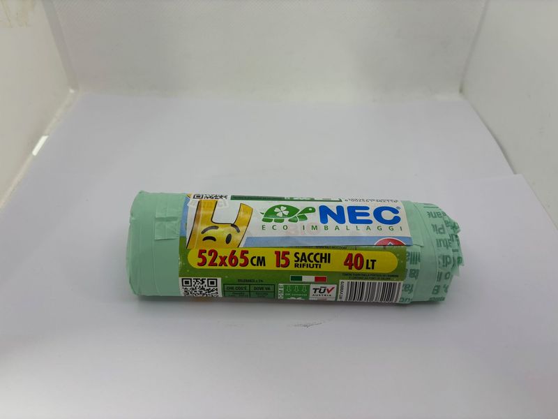 SACCHETTI ORGANICO CON MANICI 52X65 (15 PZ)
