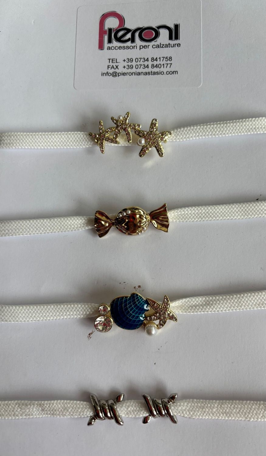 CHARM PER LACCI SCARPE CON STRASS