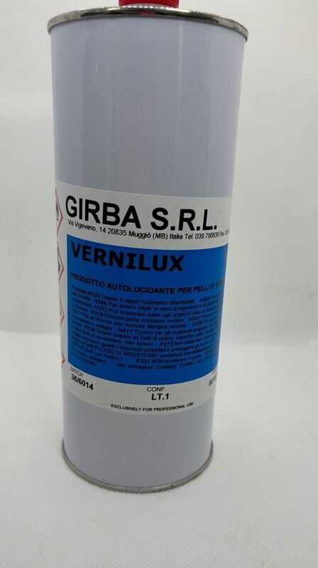 AUTOLUCIDANTE PER PELLI VERNILUX AUTOLUCIDANTE PER PELLI VERNILUX