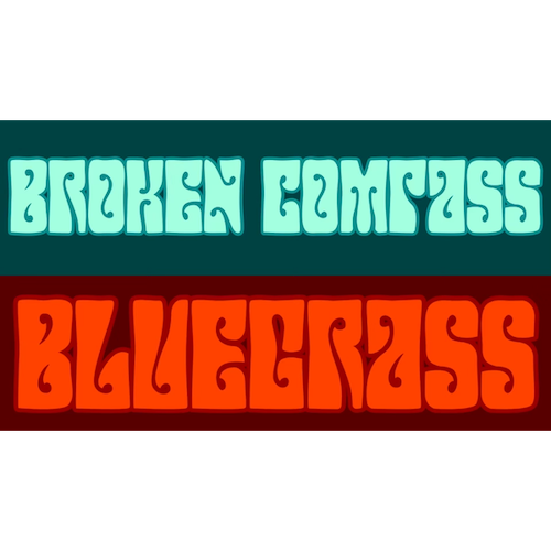 Broken Compass Bluegrass Hendrix decal