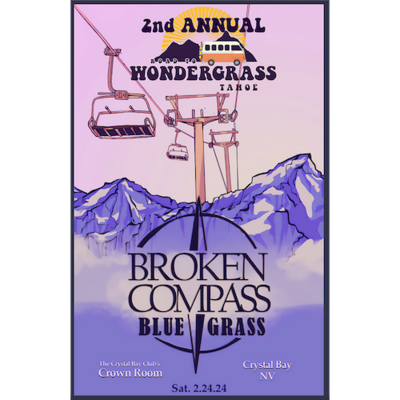 Broken Compass Bluegrass Limited Edition Artwork &amp; Concert Poesters