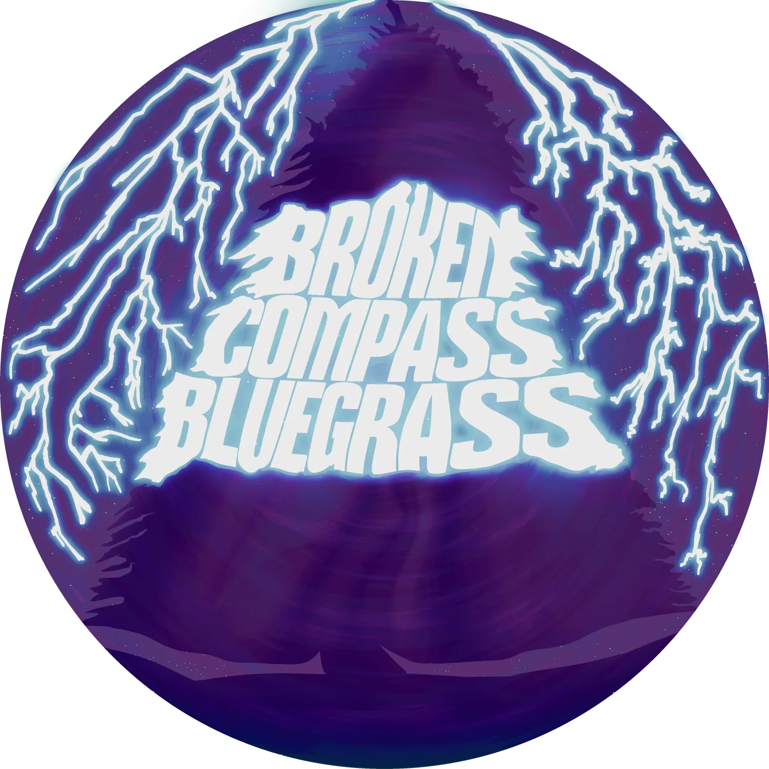 Broken Compass Bluegrass Tree Logo Decal