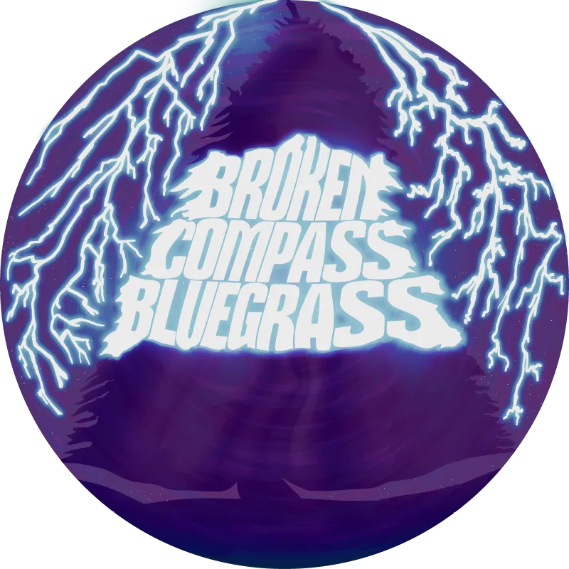 Broken Compass Bluegrass Tree Logo Decal