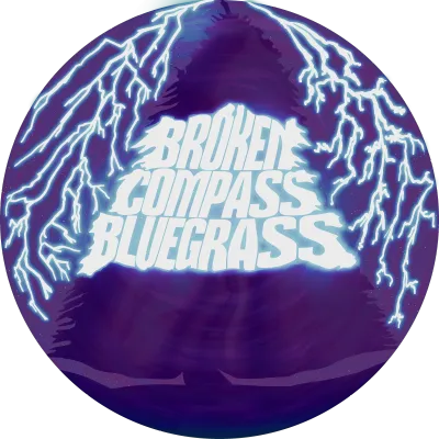 Broken Compass Bluegrass Tree Logo Decal