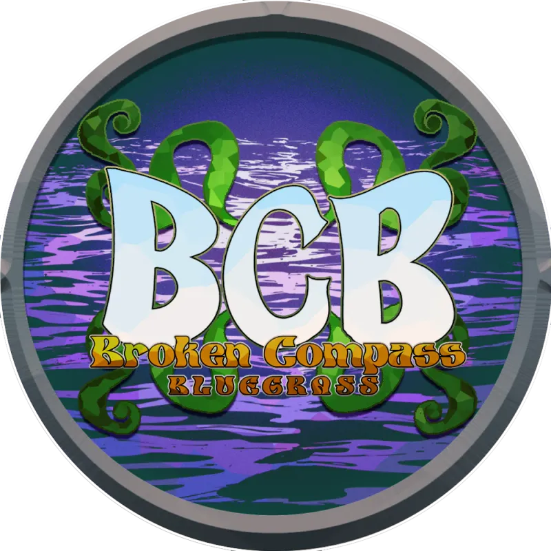 Broken Compass Bluegrass 'BCB' Logo decal