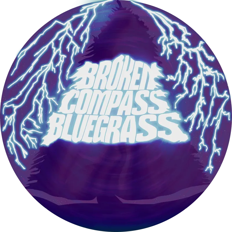 Broken Compass Bluegrass Tree Logo Decal