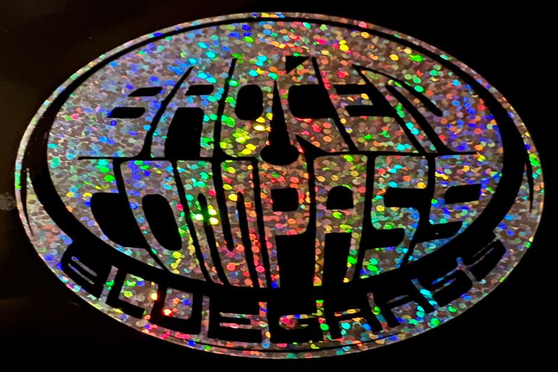 BCB Glitter Logo Decal 3"