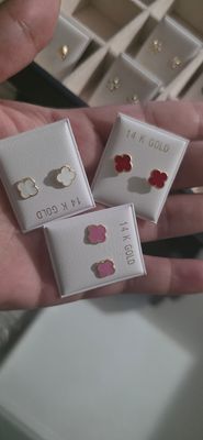 Aretes de oro 14k