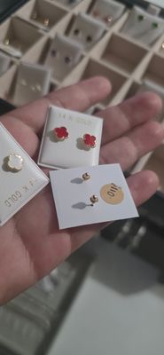 Aretes de oro 14k