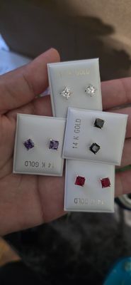 Aretes de oro 14k,  pequeños