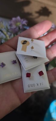 Aretes de oro 14k,  pequeños