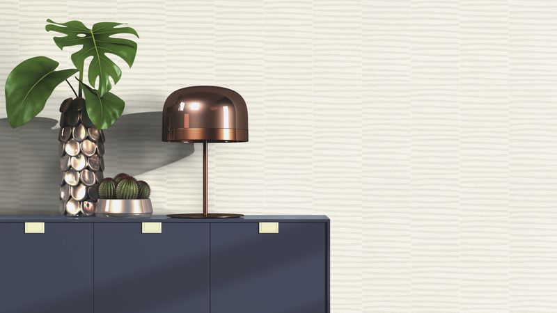 Mustervliestapete beige/grau