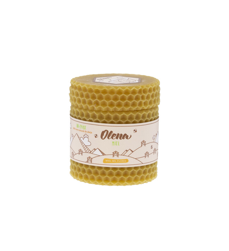 BOTE DE CERA REDONDO CON MIEL 150 G