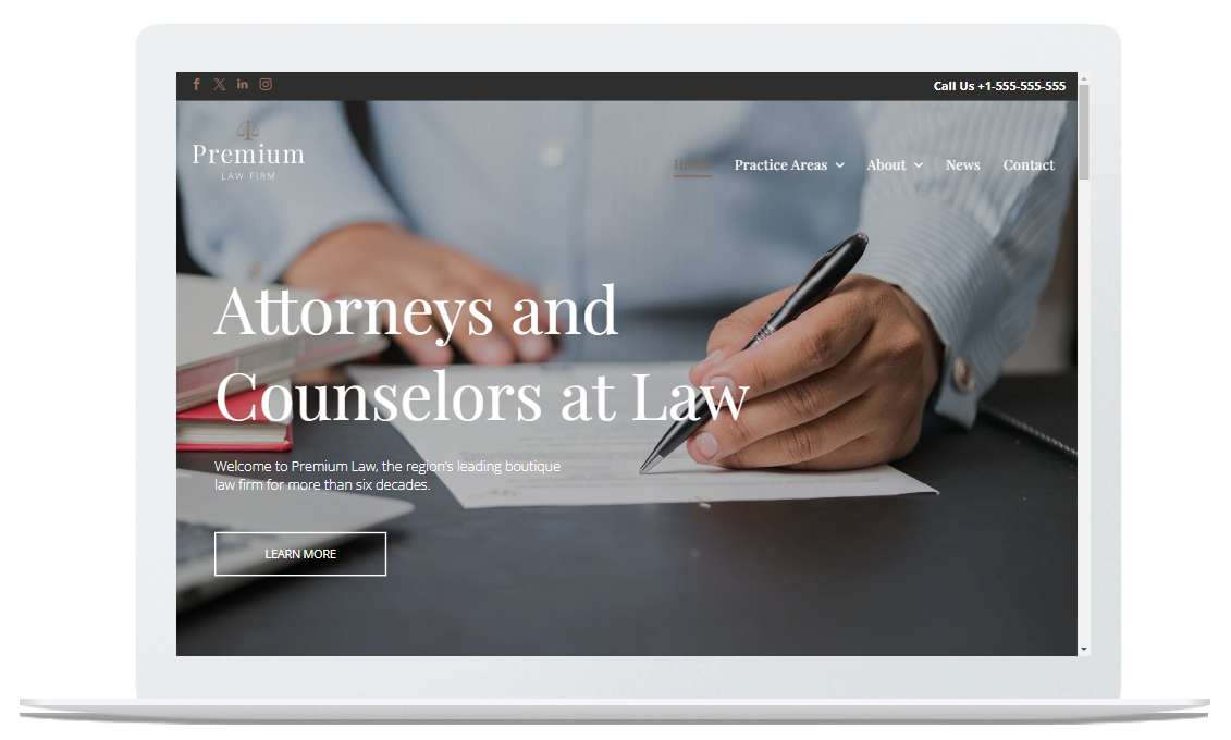Website Template for Lawyers - AutomationLinks Custom Design