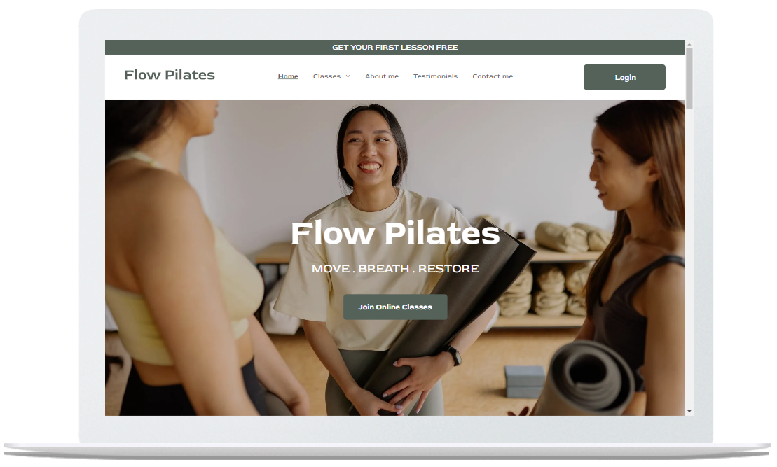 Website Template for a Yoga Studio - AutomationLinks Custom Design