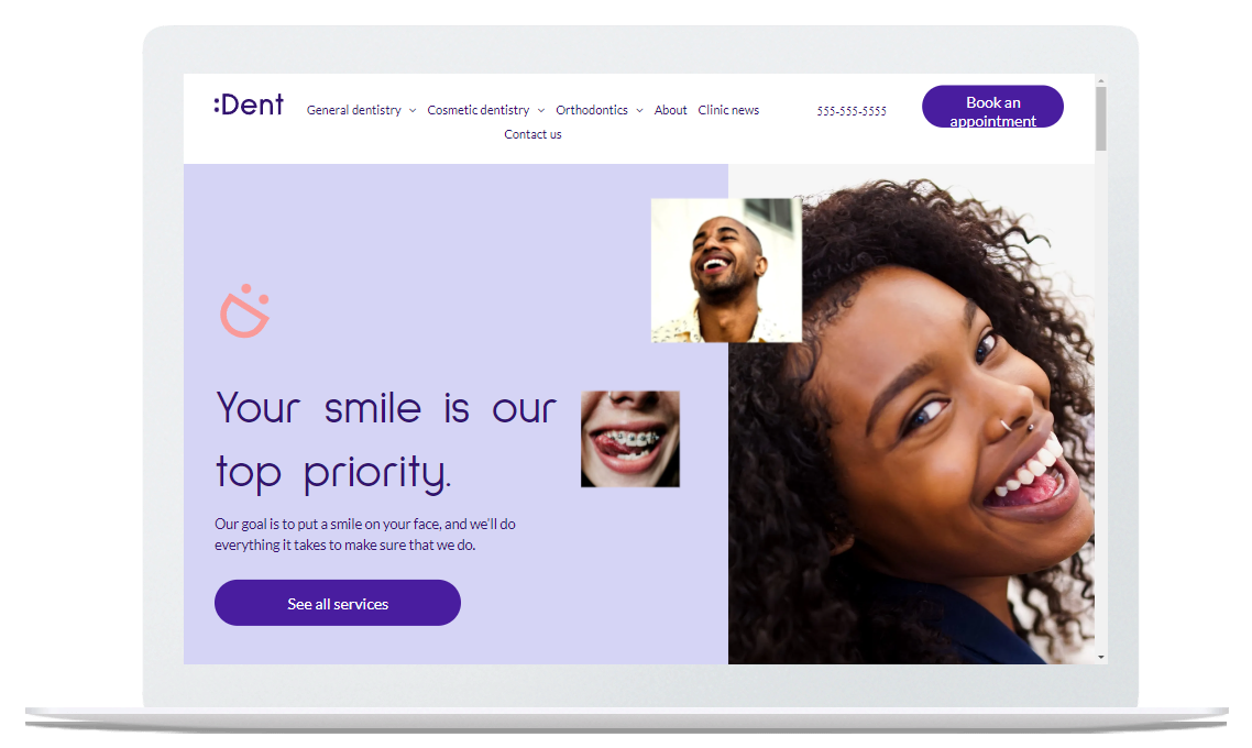 Website Template for a Dental Practice