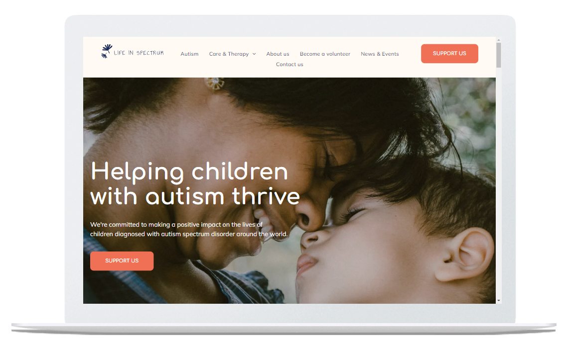 Website Template for a Charity Organization - AutomationLinks Custom Design