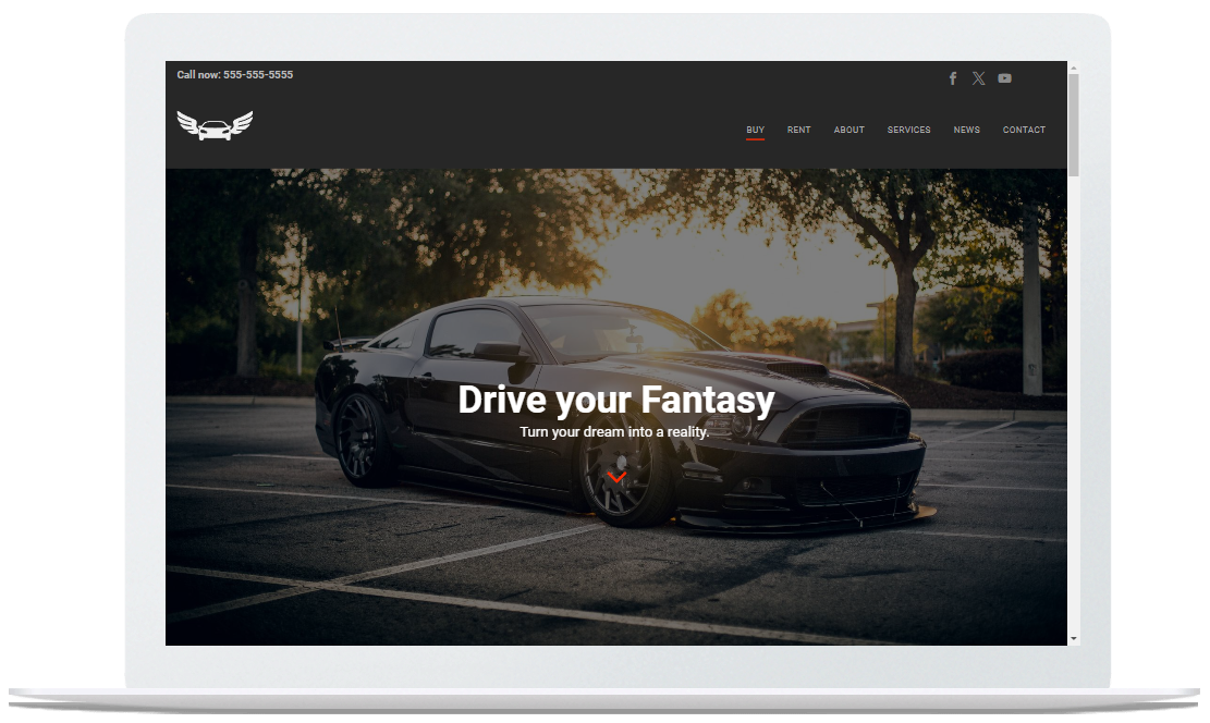 Website Template for a Car Dealership - AutomationLinks Custom Design