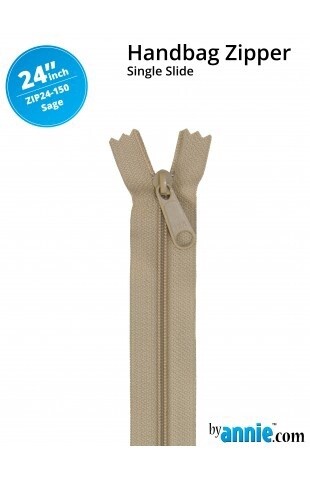 24&quot; Handbag Single Slide Zipper by Annies -Sage
