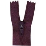14&quot; - 35 cm Zipper - Aubergine