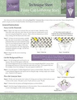 Fussy Cut Lemoyne Technique Sheet