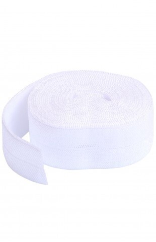 Fold Over Elastic by Annie - White