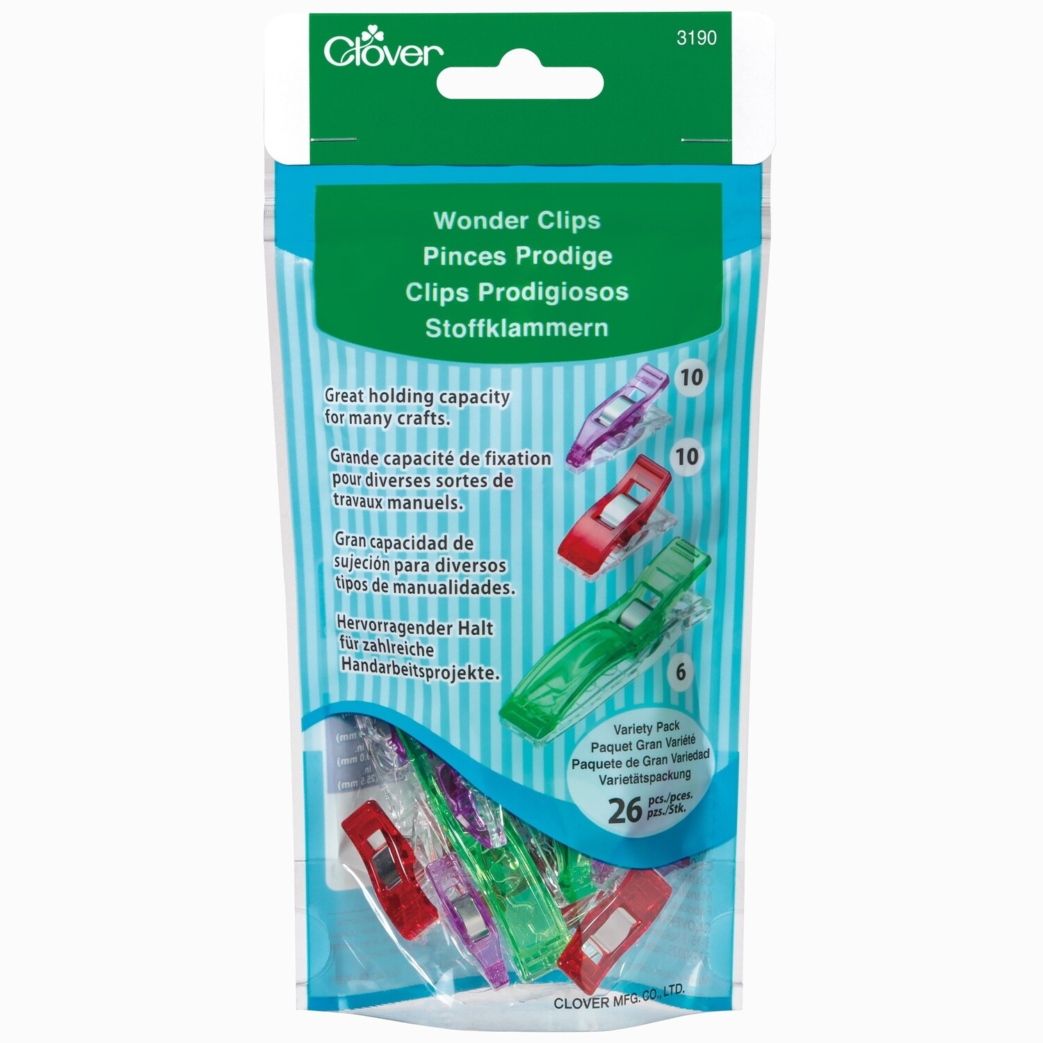 Clover Wonder Clips Variety Pack