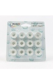Decobob Prewound Bobbins - White 104 - Class 15