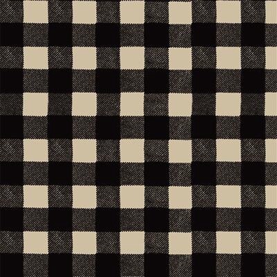 Clothworks Wildlife Flannel - Light Khaki Check