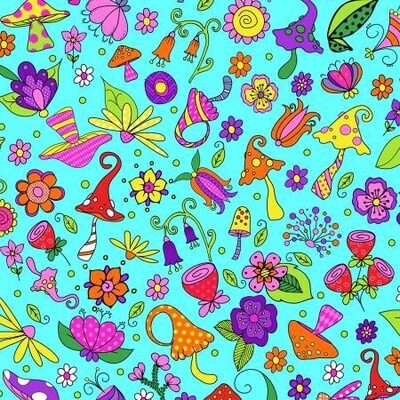Garden Gnomes - Cyan