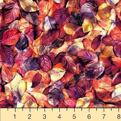 Leaf Me Be II Digital Print - Rum Raisin