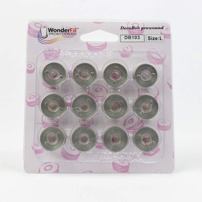 Decobob Prewound Bobbins - Size L - Sage - 591