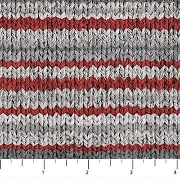 My Canada Flannel - Red Gray Multi Stripe