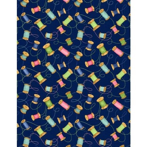 Sew Little Time- Blue Thread Spools