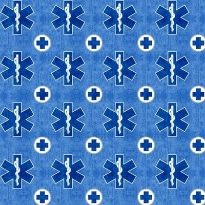 EMS Symbol on Blue