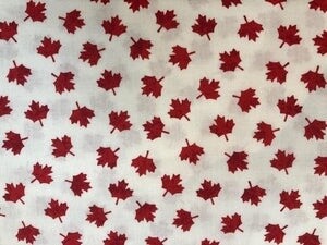 Oh Canada - Whte with Red Maple Leafs