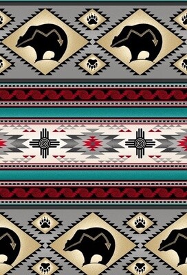 Tucson Bear Stripe - Gray