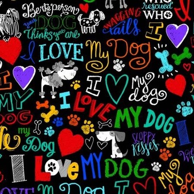 Who Rescued Who - I Love My Dog - Black