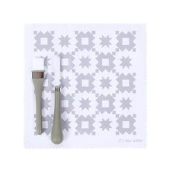 Oh Sew Clean Brush and Cloth Set - Grey