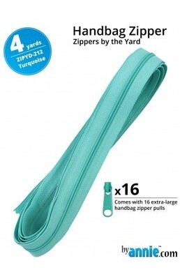 Zippers by the Yard by Annie - Turquoise