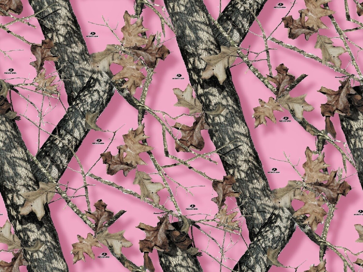Fleece - Mossy Oak - Pink Background