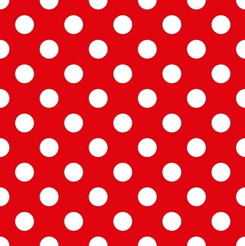 Red with White Dot