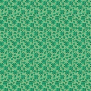 Lucky Gnomes Shamrock - Green on Green