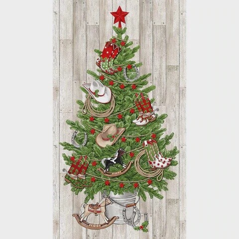 Howdy Christmas - Tree Panel
