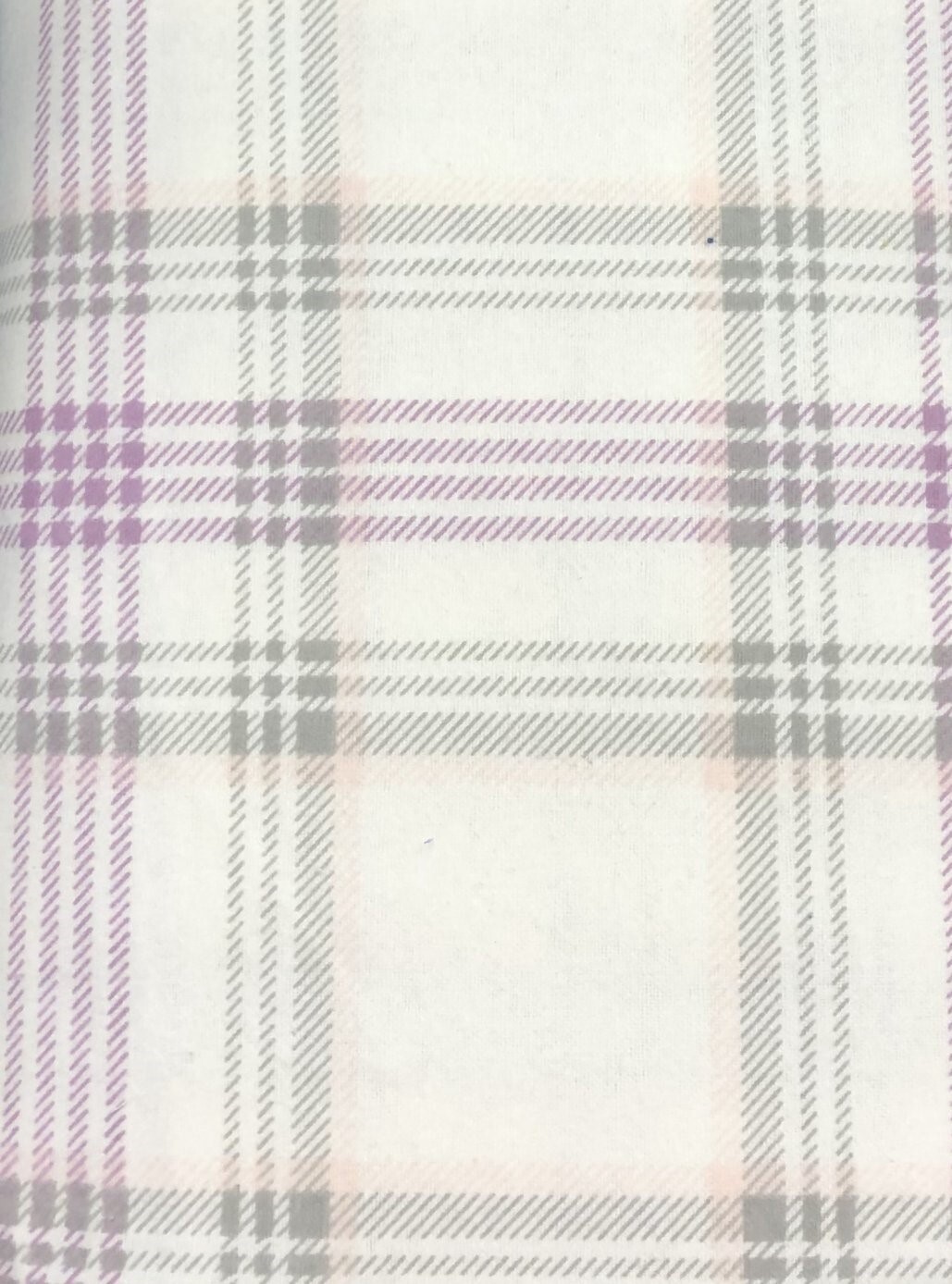 Pink-Gray Flannelette