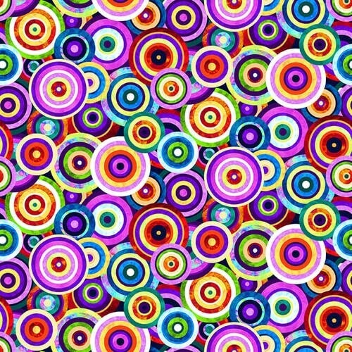 Geofetti - Bright Multi - Circles